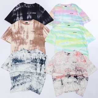 URTHE - เสื้อยืด ลายมัดย้อม Oversize รุ่น ASSORTED COLORS OVERSIZE T-SHIRT