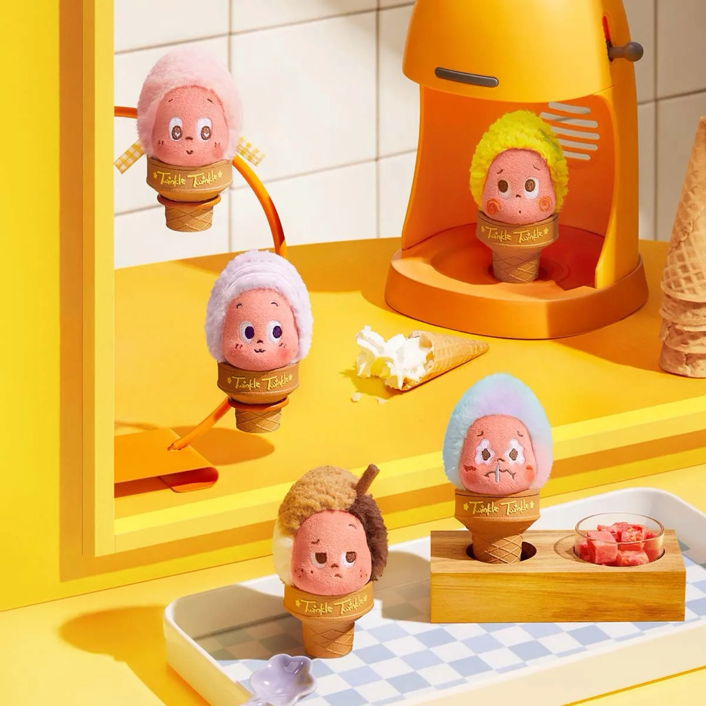 MOON GELATO Series-Ice Cream Plush Pendant Blind Box (พร้อมส่งในไทย )