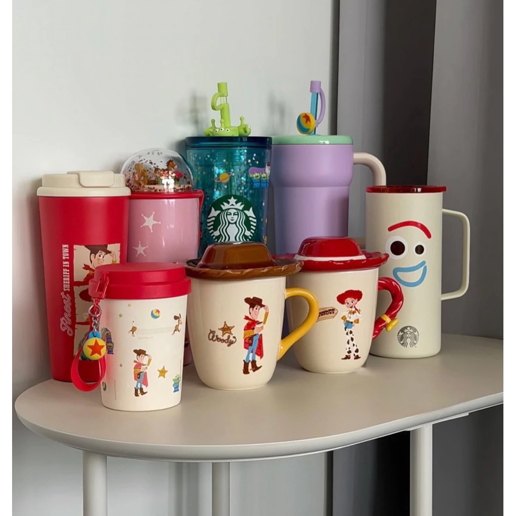 พวงกุญแจ แก้ว กระเป๋า Starbucks x Toy Story