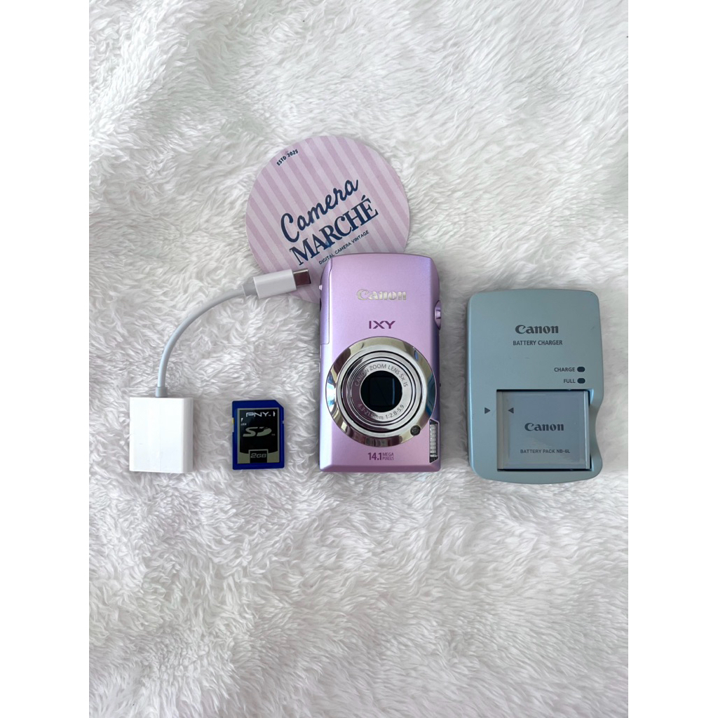 (พร้อมส่ง/ส่งด่วน) Camera Marchè - Canon ixy10s/ixus210is 🩷Pink