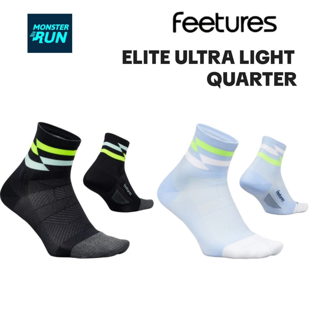 ถุงเท้าวิ่ง Feetures Elite Ultra Light Quarter