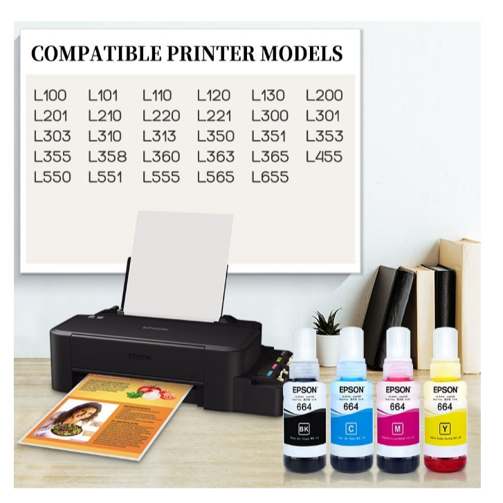 หมึก Epson​ 664 L-Series Epson L110 L120 L200 L210 L220 รูปที่ 5