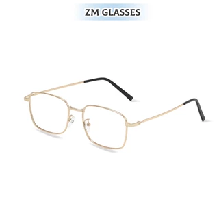 (-0~-600°)แถมฟรีกล่องใส่แว่น แว่นสายตาสั้น Myopia Glasses ป้องกันแสงสีฟ้า ป้องกันรังสี ทรงสี่เหลี่ยม แว่น unisex 1024