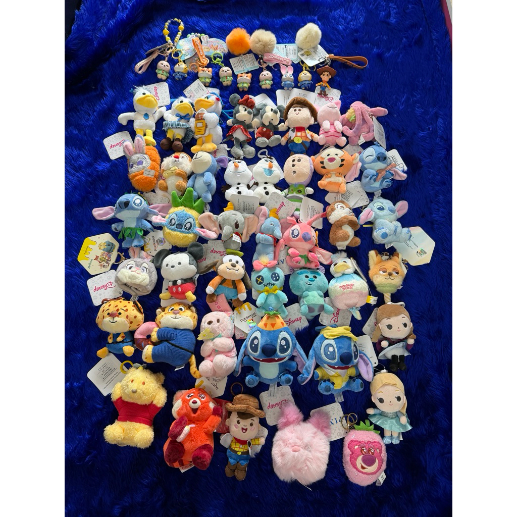 💕 พวงกุญแจ ของใหม่ มือ 1 Disney ลิขสิทธิ์แท้ 100% มีป้ายครบ งานตู้คีบ joyliday ( ถ่ายรูปจากสินค้าจริง ตรงปกชัวร์ ) 💗