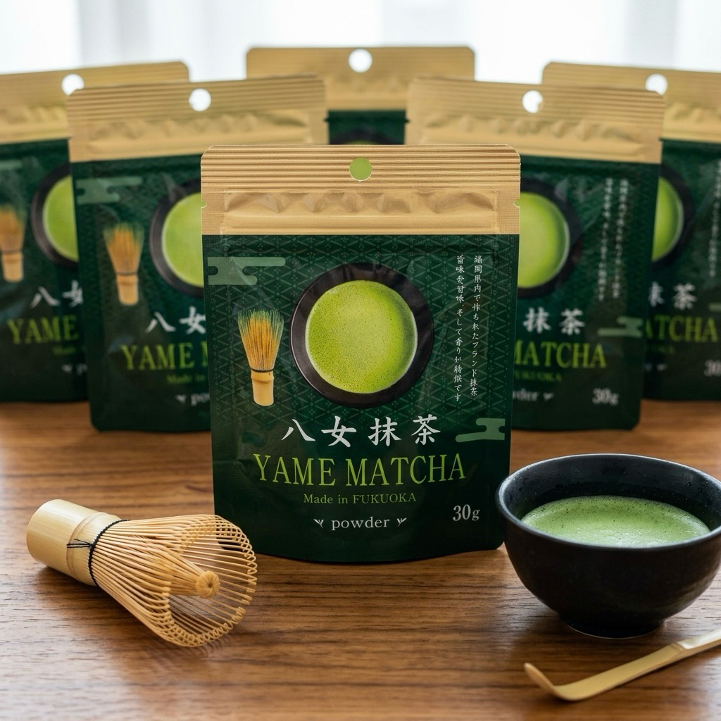 พร้อมส่งในไทย Yame Matcha Powder made in Fukuoka 30g สายถั่ว สายฟลอรัลห้ามพลาดค่ะ