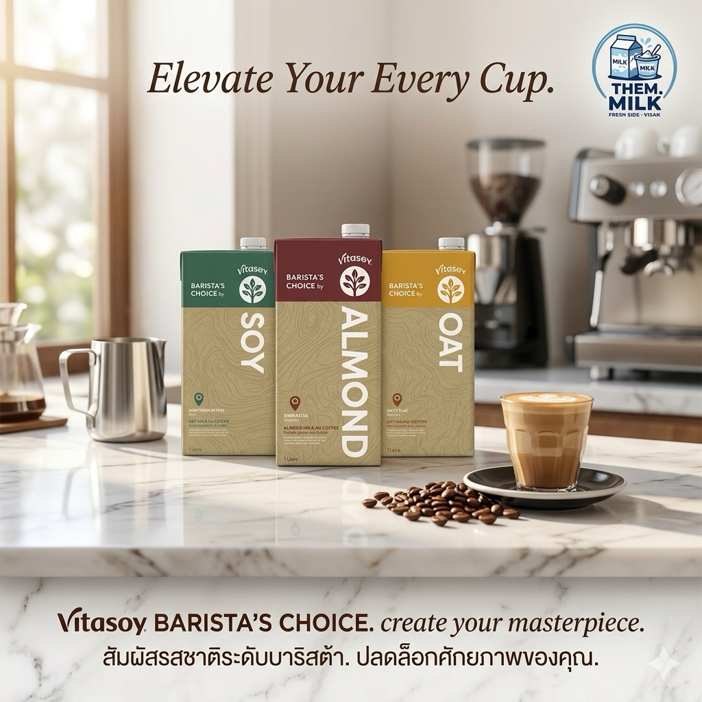 VITASOY Soy Barista's Choice วีต้าซอยบาริสต้าชอยส์ 1ลิตร