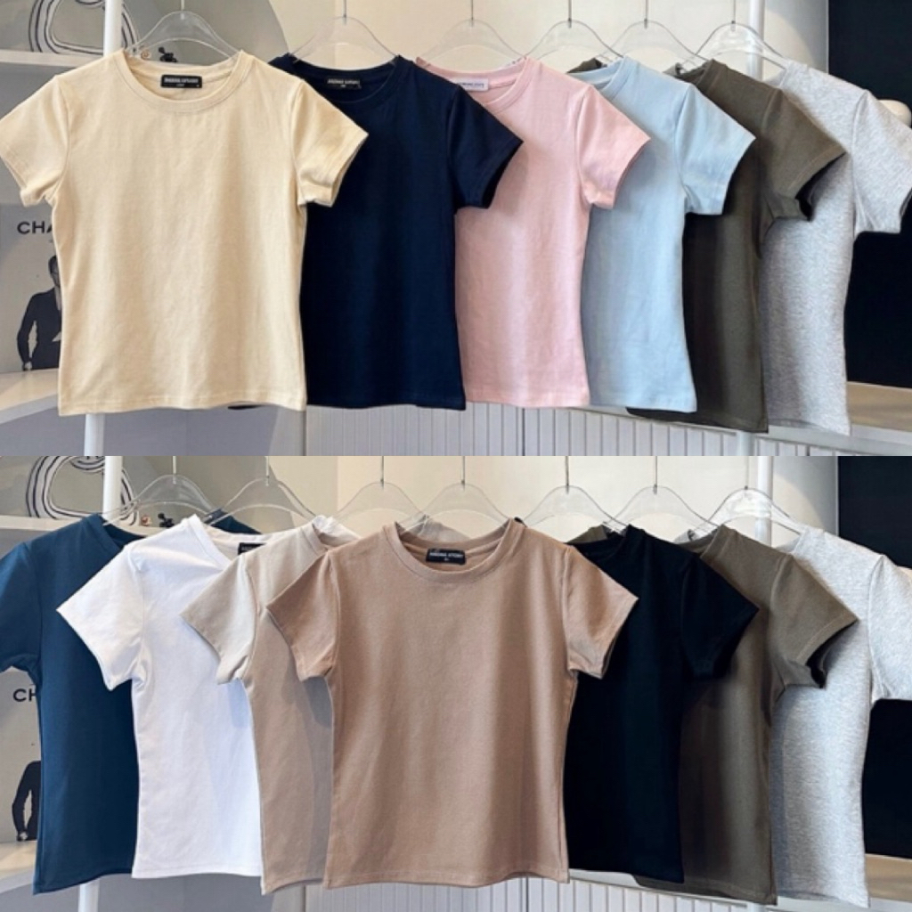 รีวิวเสื้อยืดคอกลมทรงสลิมฟิตสำหรับผู้หญิง: ผ้าคอตตอนยูนิตัวโปรดใส่สบาย