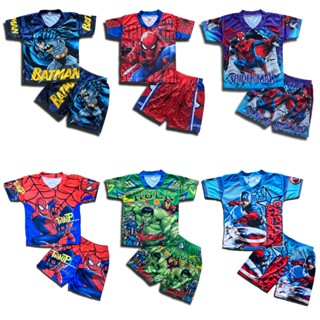 ชุดเด็กผู้ชาย งานผ้ามัน การ์ตูนสุดฮิต Size S-M สกรีนสวยผ้ามั…