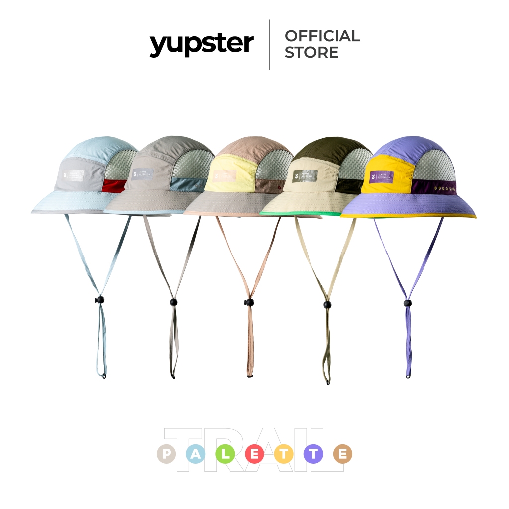 YUPSTER - BUCKET PRO - Trail Palette หมวกบักเก็ตตาข่ายข้าง เบาแห้งไว หมวกเทรล หมวกกันแดด