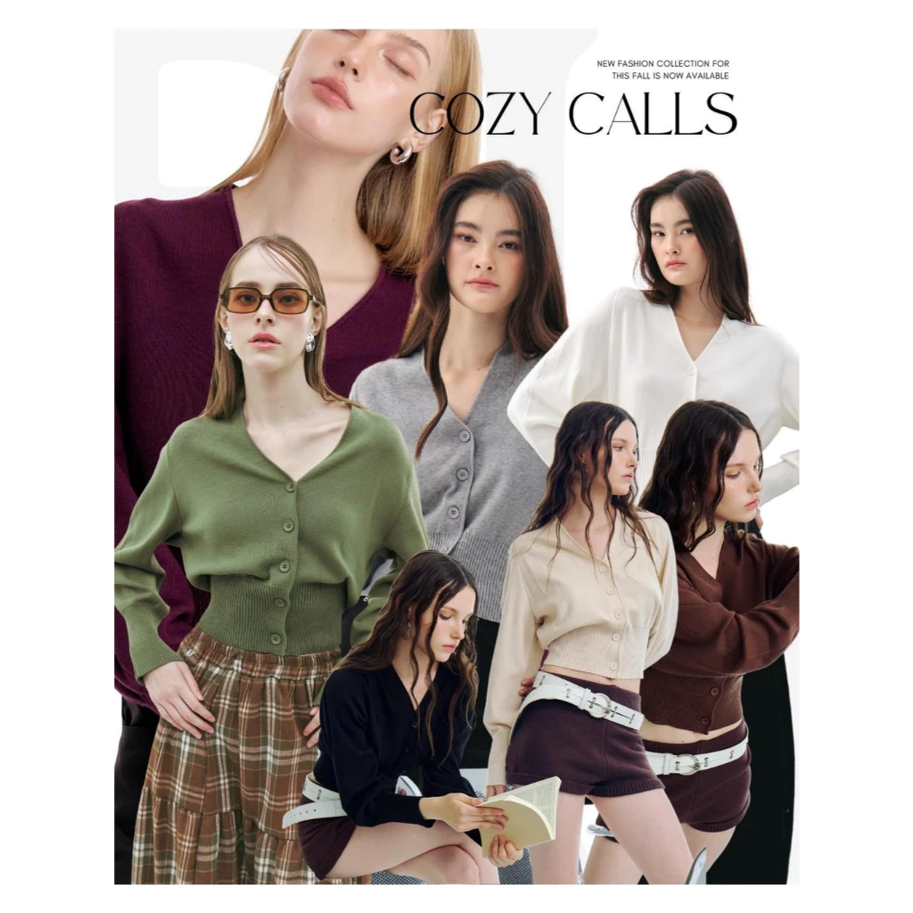 BCLS23 Cozy Calls - เสื้อไหมพรมตัวโปรด มี5 สี!