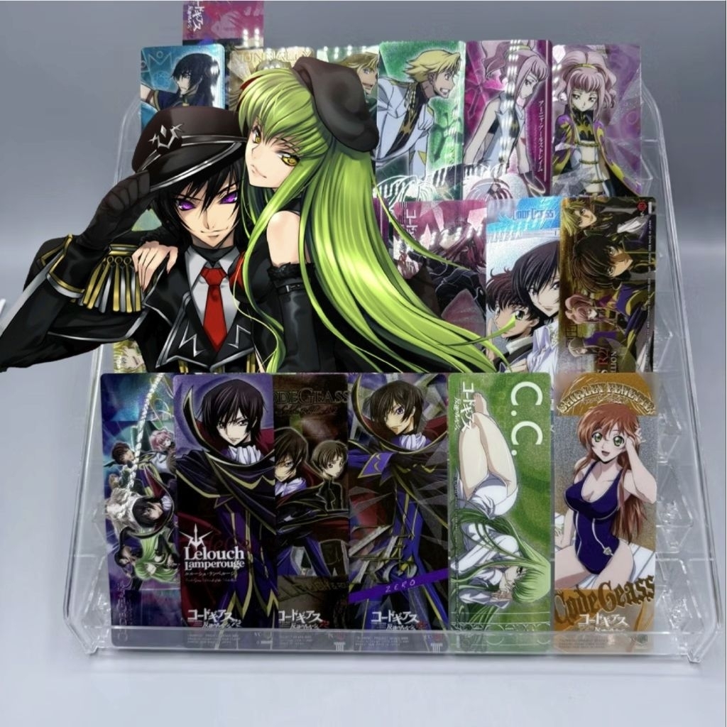 (พร้อมส่ง/แท้ ) ของสะสม อนิเมะ โค้ดกีอัส ที่คั่นหนังสือ ลูลูช code geass bookmark lelouch cc suzaku kallen sherry c2