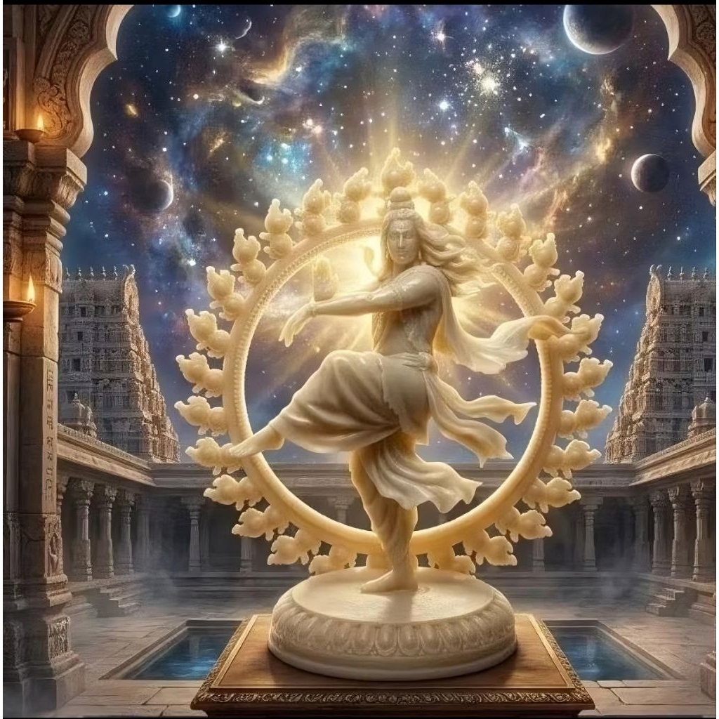 ทวรูปเพระศิวะ ในปางที่เรียกว่า "พระนาฏราช" (Nataraja) หรือปางร่ายรำ