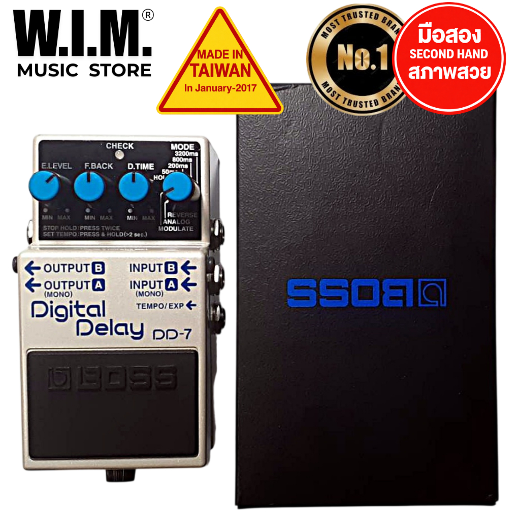 BOSS DD-7 (มือ 2) สภาพสวย MADE IN TAIWAN 2017