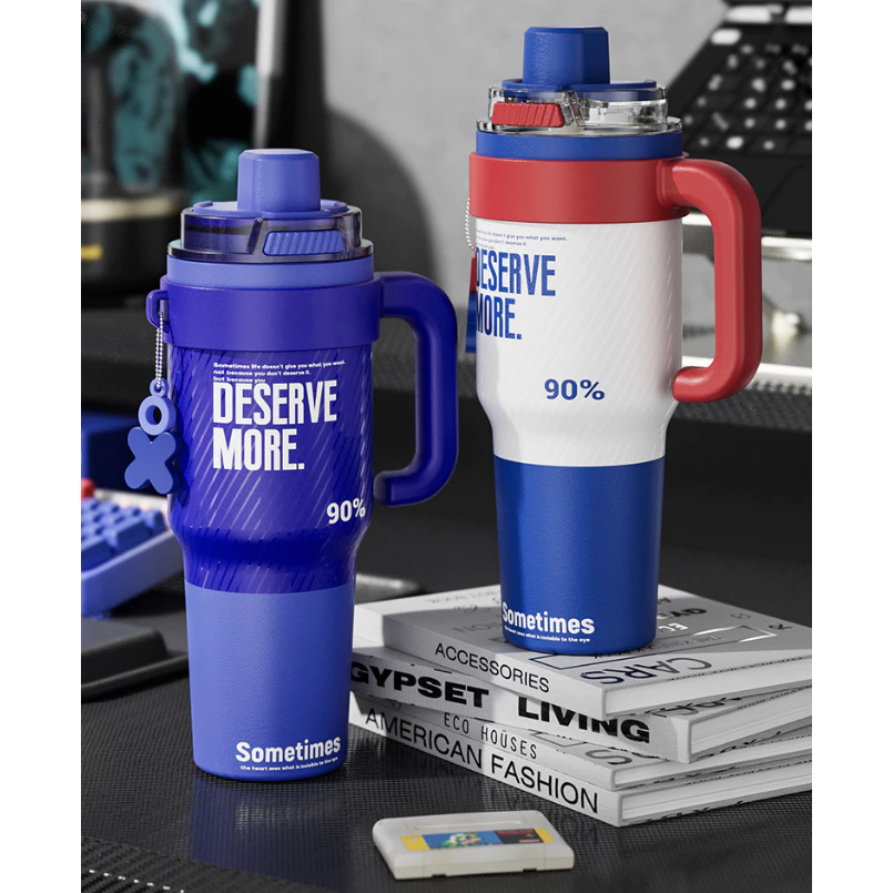 แก้วน้ำ 1250ML เคลือบเซรามิค พรีเมียม!