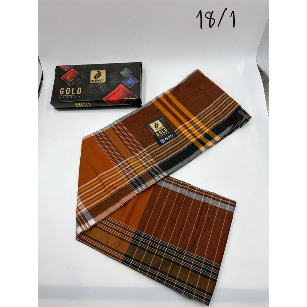 ผ้าโสร่ง monggo gold มะม่วง