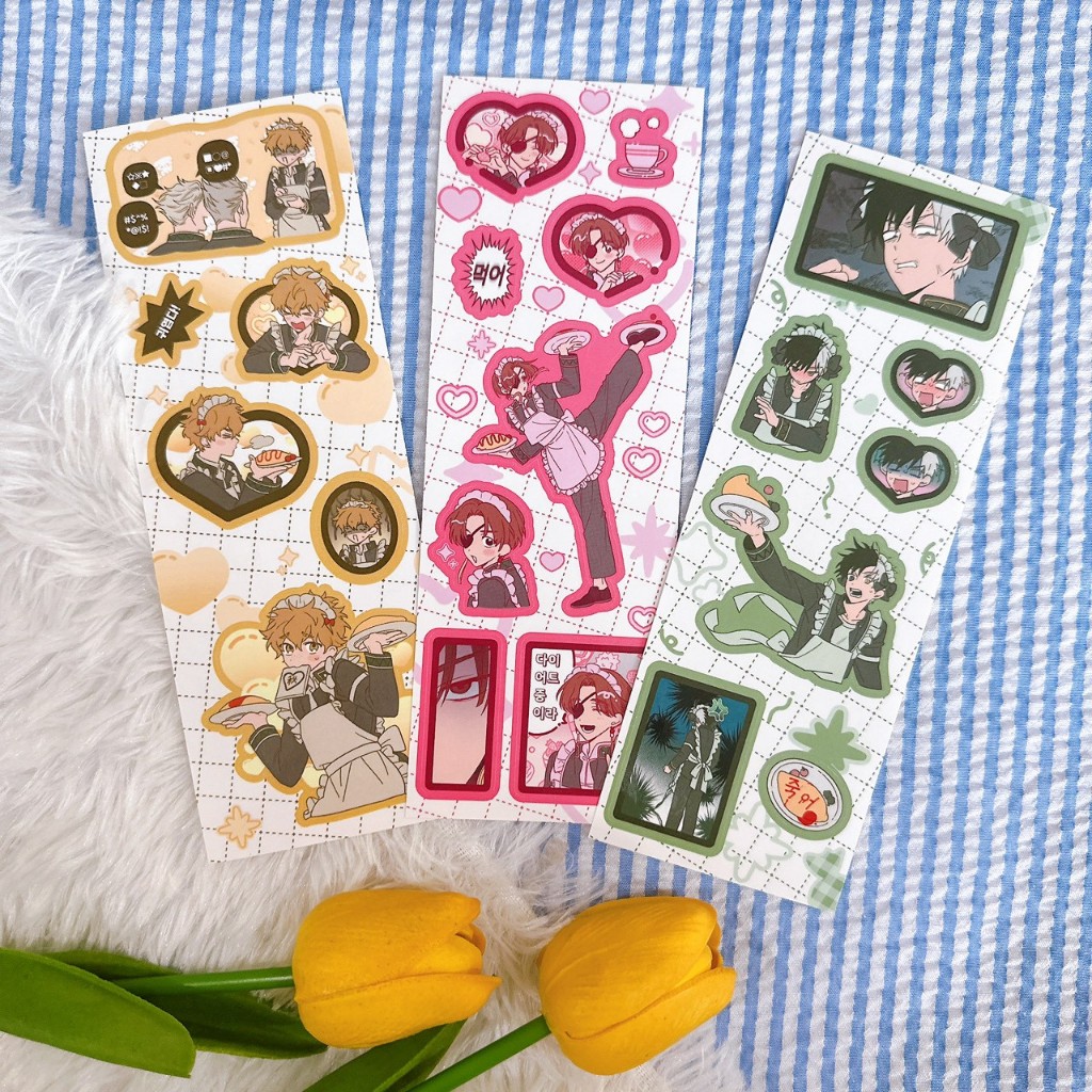 (✅พร้อมส่ง) Sticker Sakura Suo Nirei : Wind Breaker (เซ็ต 3ใบ)