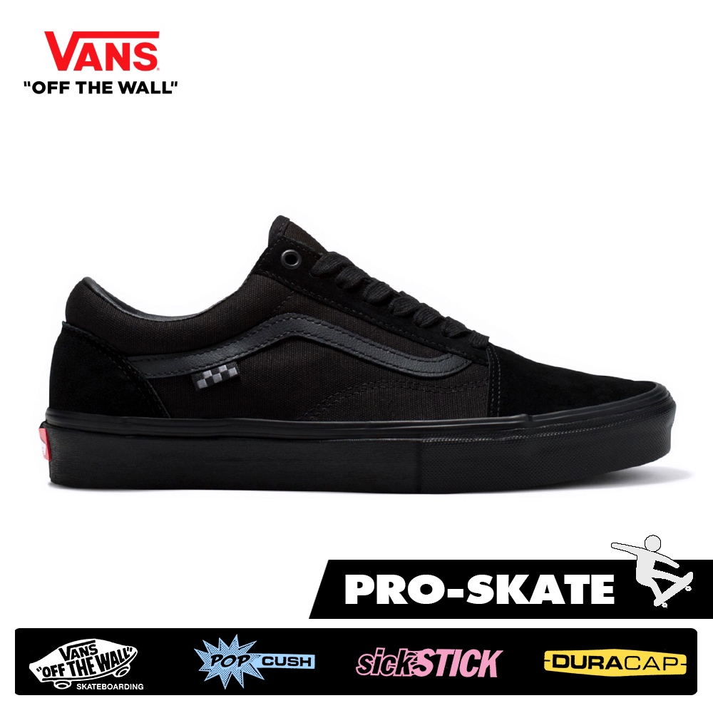 VANS SKATE รองเท้า Old Skool - Black/Black [VN0A5FCBBKA] (Pro Skate)
