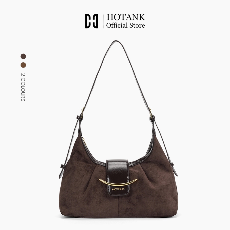 HOTANK กระเป๋าสะพายข้างหนังกลับ โดย ดูคลาสสิก เหนียวทนทาน