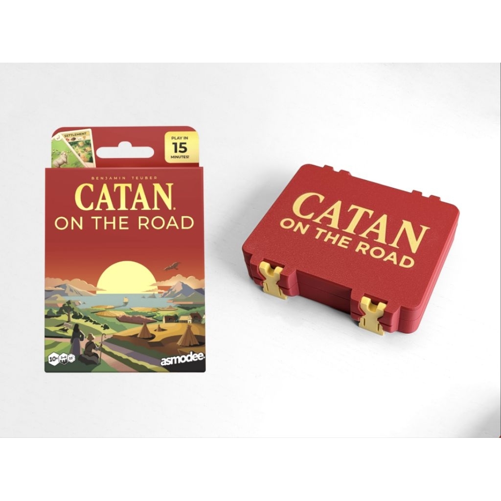 ​🧭 [3D Print] กล่องใส่การ์ด Catan On The Road - วัสดุ PETG ทนทาน ใส่ซองการ์ดได้ (ไม่รวมตัวเกม)
