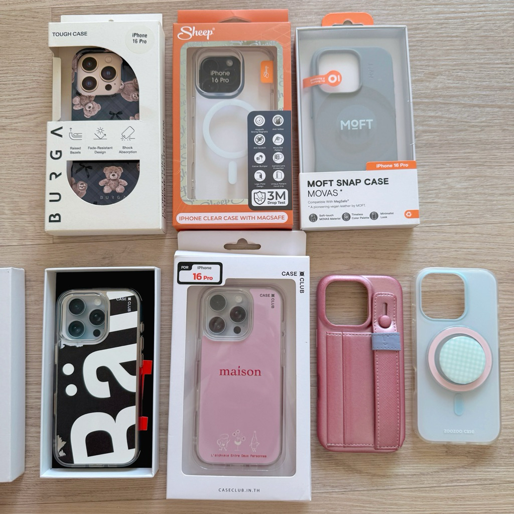 ส่งต่อ MOFT , Sheep , BURGA ,The Local Collective , maison , Rally Case Clue Phone 16 Pro เคสโทรศัพท