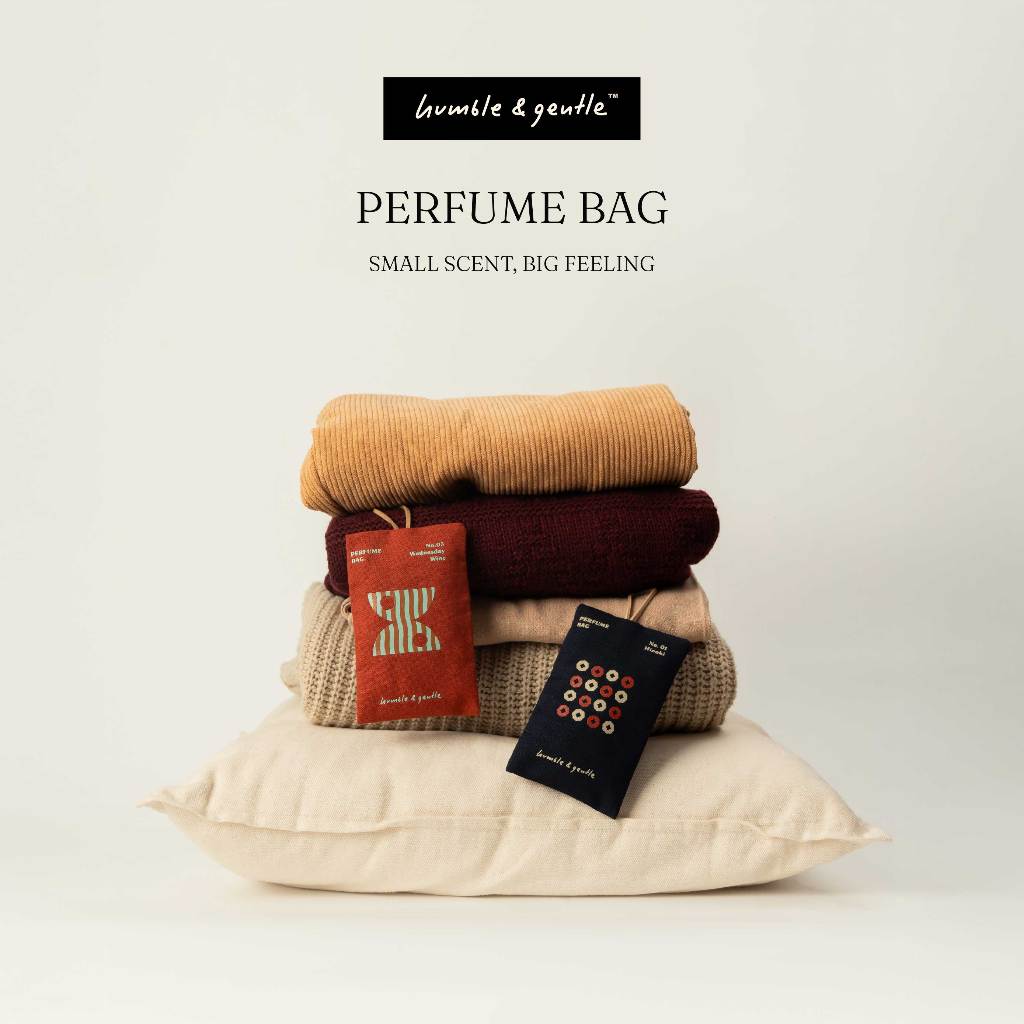 Humble&Gentle - Perfume Bag - ถุงหอมปรับอากาศขนาด 20g. แขวนตู้เสื้อผ้า รถ ห้องน้ำ ลิ้นชัก