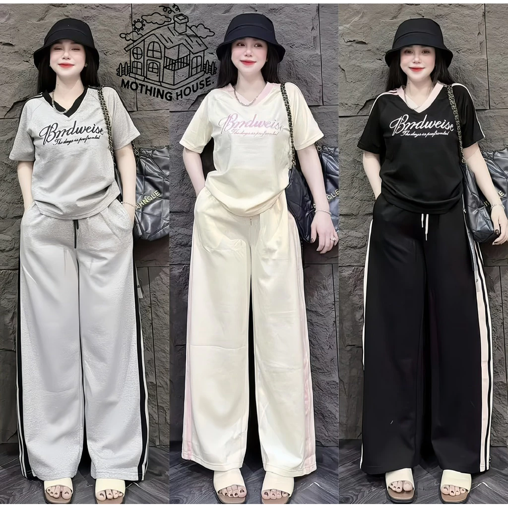 ชุดเซ็ท คอวีงานปักอังกฤษ B404 แต่งแถบข้าง ฟรีไซร์ สาวอวบใส่ได้