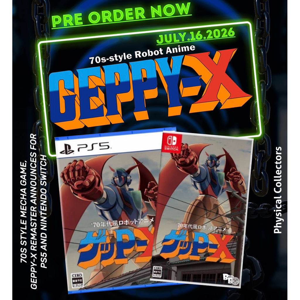 PREORDER >>> 70s Style Robot Anime Geppy-X [R2/JP] (Sub ENG)