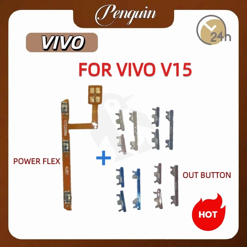 【Penguin】แพรปุ่มสวิตปิดเปิด ปุ่มเปิดปิด ปุ่มเปิดเสียง สําหรับ For vivo v15