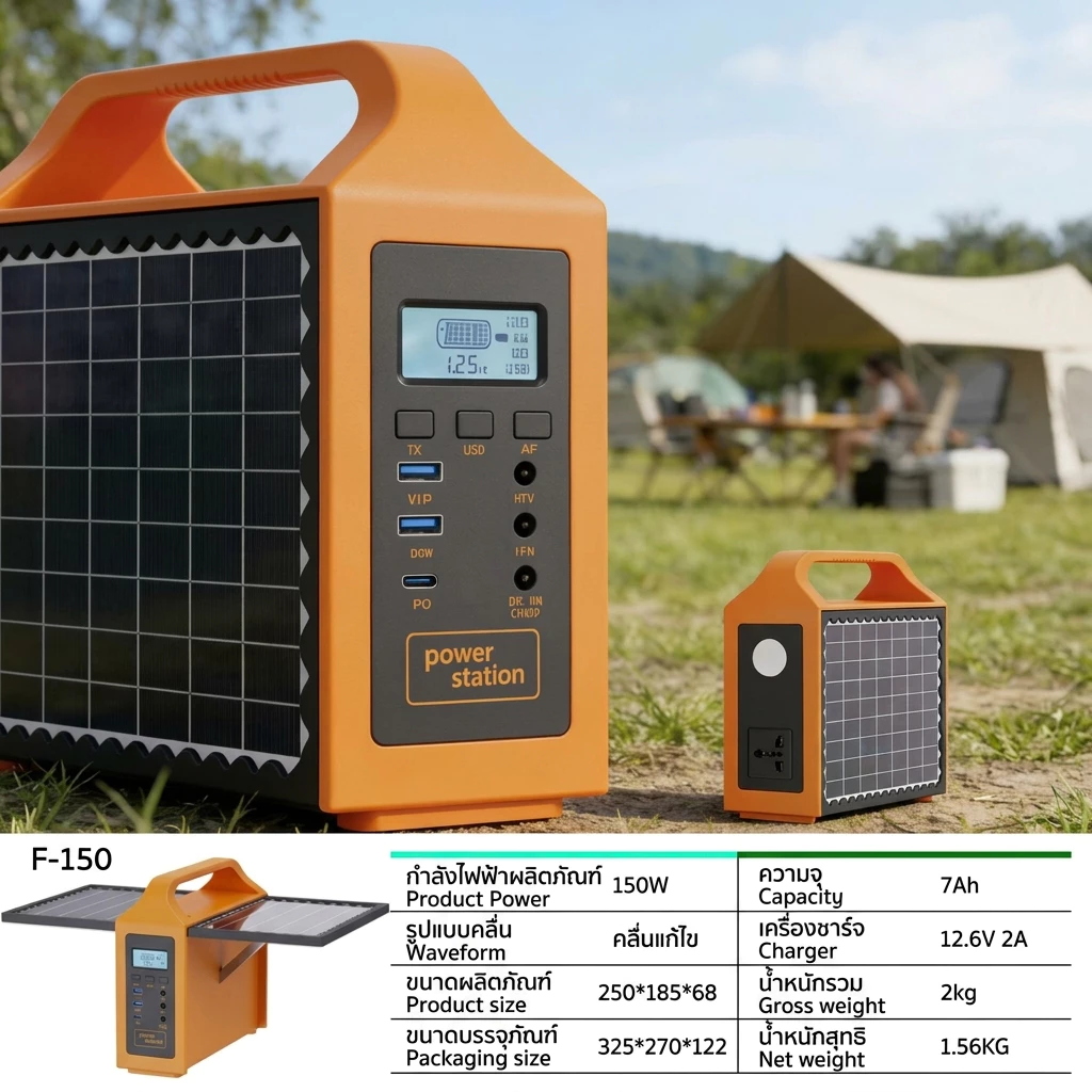 Power Station 1200W 220V กล่องสำรองไฟแคมป์ปิ้ง thumbnail 6