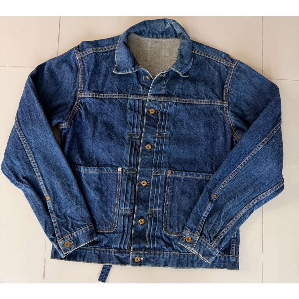 เสื้อแจ๊คเก็ตมือสอง Jacket Jeans Piger Works  ริม lot.J4-14VT Size L(I3541)