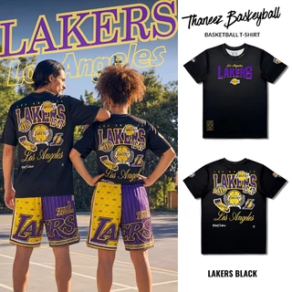 เสื้อยืด เสื้อแขนสั้น Shooting Shirt LAKERS BLACK [ มีไซส์ใหญ่ ]