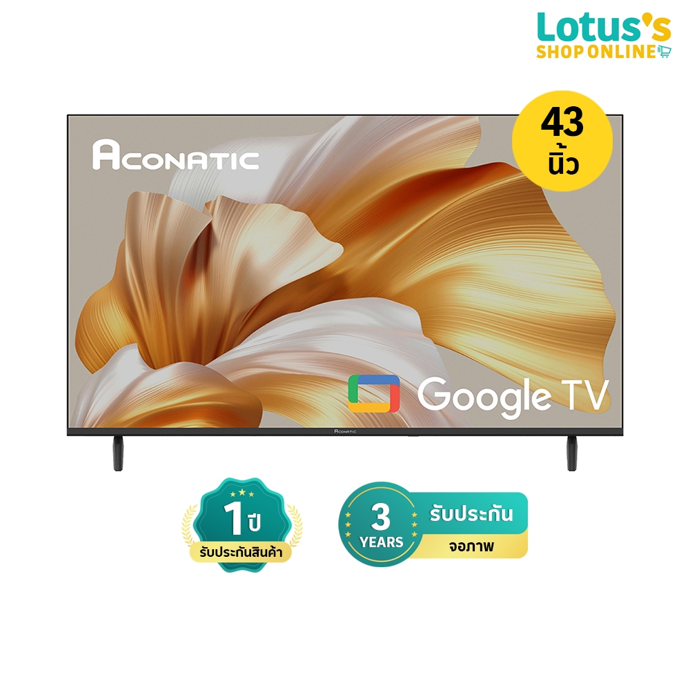 อะโคเนติค GOOGLE TV ขนาด 43 นิ้ว รุ่น 43HS1000AN ACONATIC GOOGLE TV SIZE 43 INCH MODEL 43HS1000AN