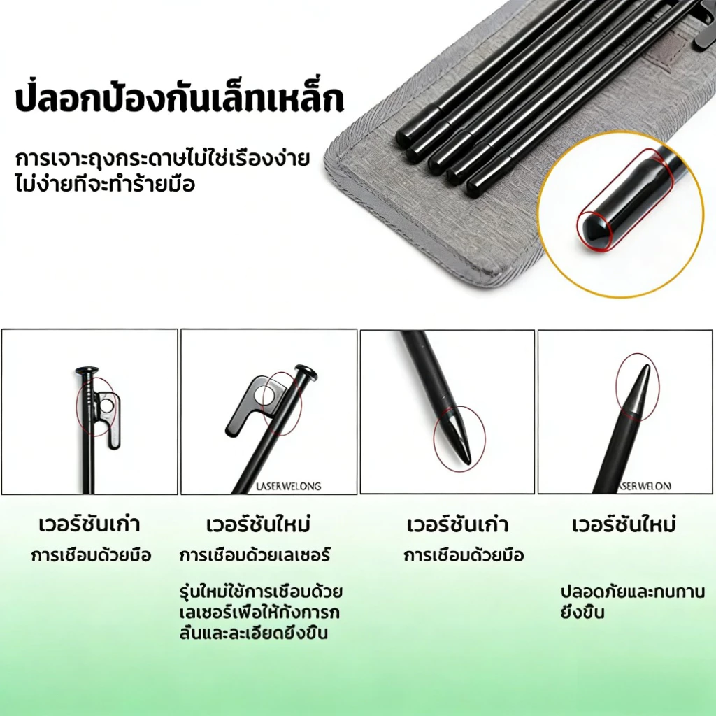 สมอบกเหล็กหล่อ 30cm 40cm สมอบกเต็นท์ thumbnail 7