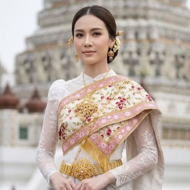 สไบโบราณ สไบเจ้าสาว สไบญาญ่า