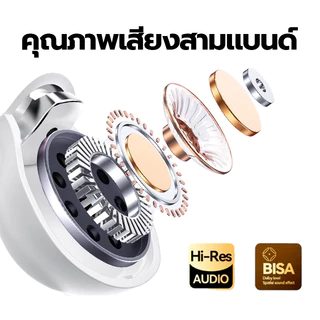 หูฟังบลูทูธไร้สาย Clip คุณภาพเสียงสูงสุด 7 ชม.โทรชัด เสถียร1สวมใส่กระชับพอดีหู