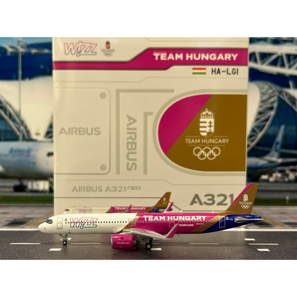 JC WINGS [XX40259] 1:400 Wizz Air A321NEO HA-LGI "Team Hungary"
