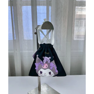 Moshi Moshi กระเป๋าหูรูด ถุงหูรูด ลาย Kuromi ลิขสิทธิ์แท้