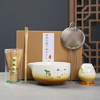 🍵matcha set ชุดชงมัทฉะ ถ้วยชงชามัทฉะ งานดีไซน์โดยอาจารย์ช่างญี่ปุ่น🎌ชุดชงชามัทฉะคู่ ของขวัญวัฒนธรรมญี่ปุ่นแท้