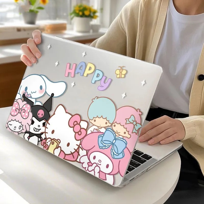Miranda🚀พร้อมส่ง🚀เคสสำหรับแมคบุ๊คใส Sanrio Neo13 Air13 Air15 M4 Pro14 M3/M4 ผิวด้าน เคสMacBook Pro13