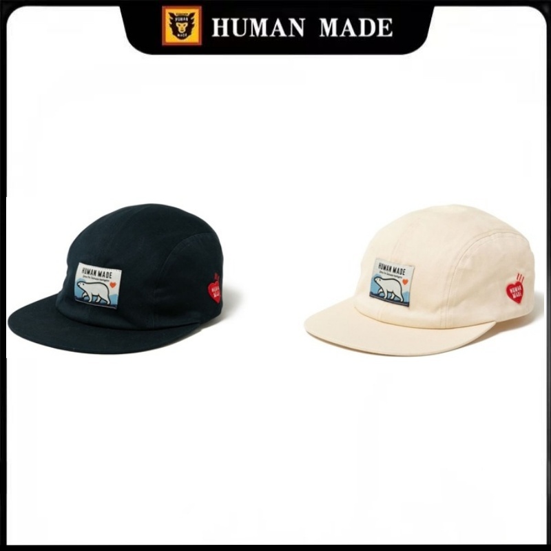 『 Human Made 』🇯🇵 พร้อมส่ง/ หมวก human made cap หมวกปีกแบนปักลายหมีขั้วโลก