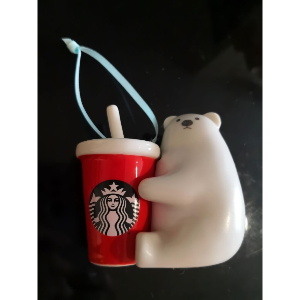 หมีขาวเซรามิก Starbucks คอลเลกชันคริสต์มาสปี 2019 (Starbucks 2019 Tree Ceramic Polar Bear)  สตาร์บัค