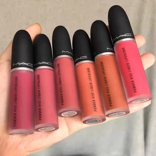 MAC Powder Kiss Liquid Lipcolour Full Size 5ml #988 #991 #997 #998 / Liquid Lip Matte Banyak warna