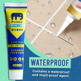 ยาแนวกระเบื้อง ยาแนวห้องน้ำ 220ml กันน้ำและโรคราน้ำค้าง กาวยาแนวกันน้ำ ฟรี เครื่องมือ สีขาว ใช้งานง่ายรวดเร