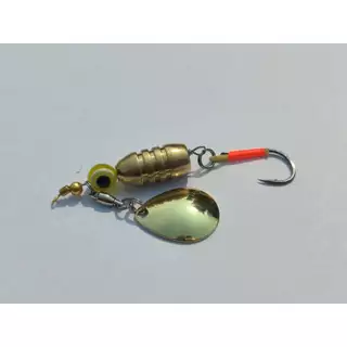 เหลี่ยมตกปลากระสูบ+ใบสปิน Double SS lure