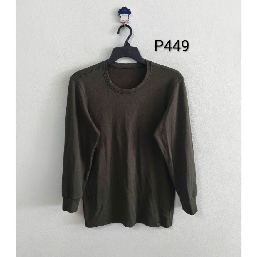 M(ช) Heattech Ultra Warm (P449) แบรนด์ uniqlo ยูนิโคล่ คอกลม