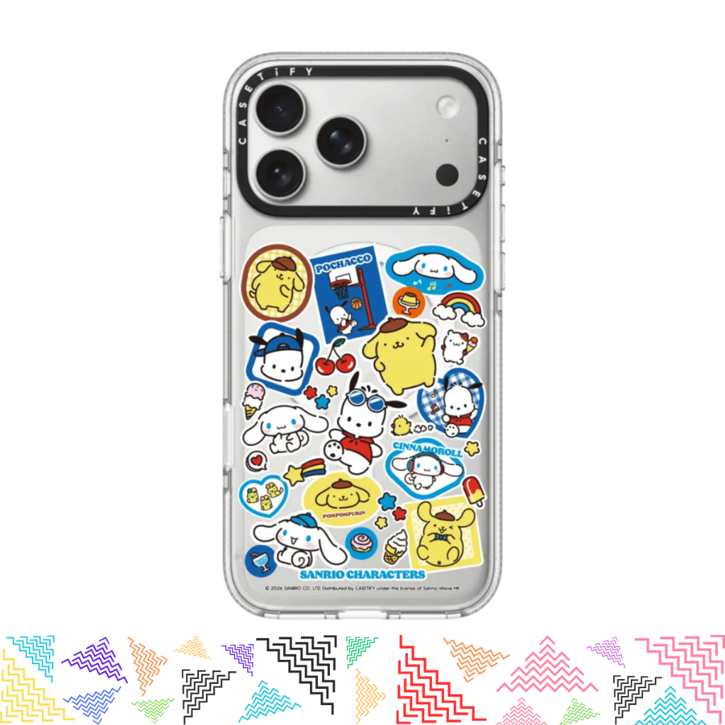 CASETiFY | Sanrio Puppy Pals Sticker Mania Case [Sanrio Puppy Pals] For iPhone Samsung แท้