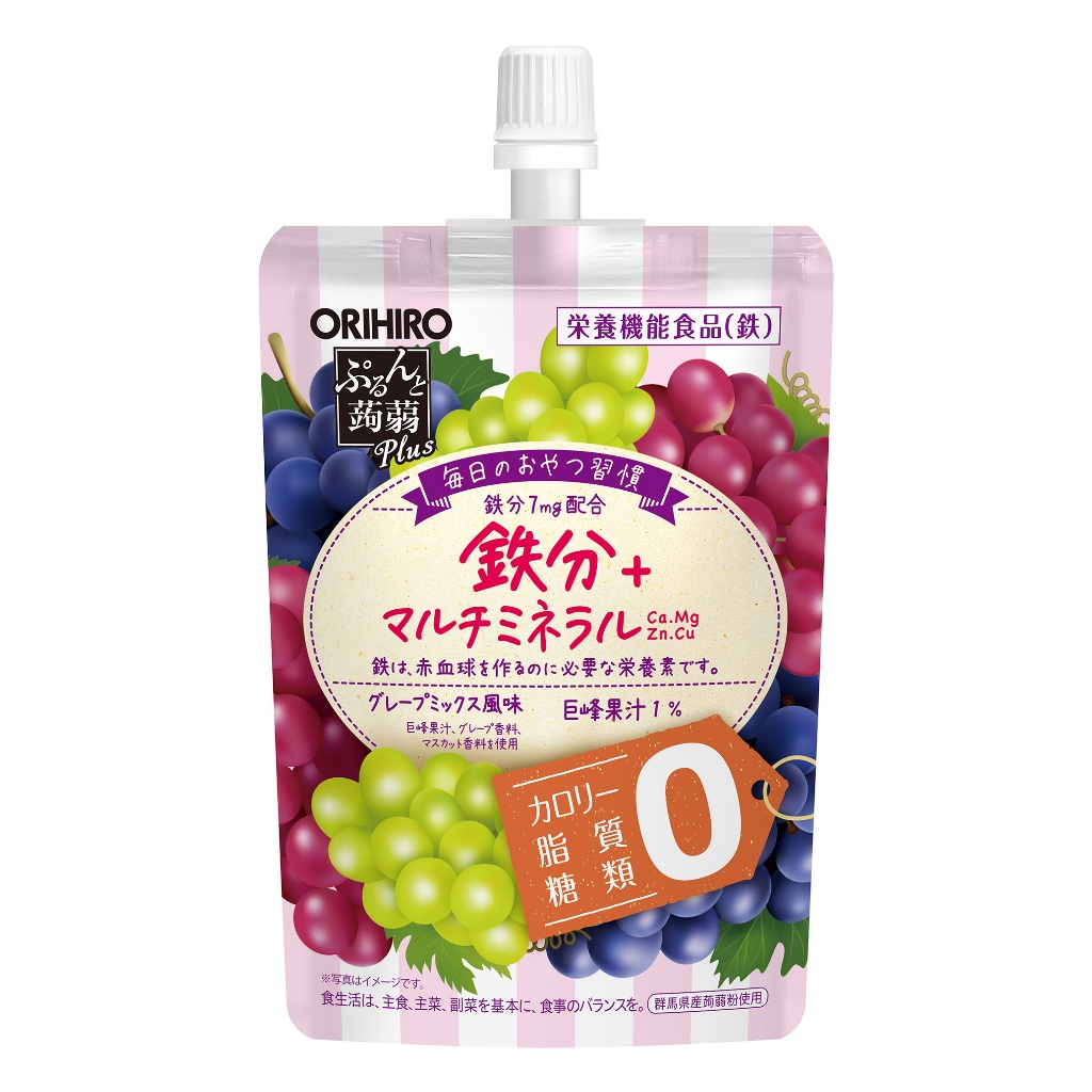 Orihiro Jelly Grape Plus (0 cal and Vitamins) โอริฮิโระ เจลลี่เกรปพลัส 0 calorie (มีวิตามินรวม)