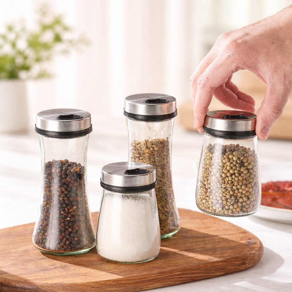 ขวดเครื่องปรุง ขวดใส่เครื่องเทศ ขวดพริกไทย ขวดเกลือ Kitchen Spice Jar
