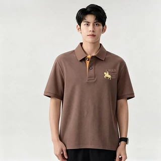 เสื้อโปโลผู้ชายสไตล์คลาสสิก ผ้านุ่มระบายเหงื่อ ลายปักสวย หลายสีให้เลือก ใส่ง่ายทุกโอกาส
