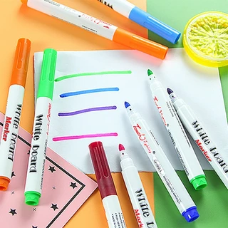 ✨ปากกาไวท์บอร์ด 8สี เขียนลื่น ลบง่าย📌พร้อมส่งในไทย📌แห้งเร็ว หมึกสีสด เช็ดออกง่าย Whiteboard Marker